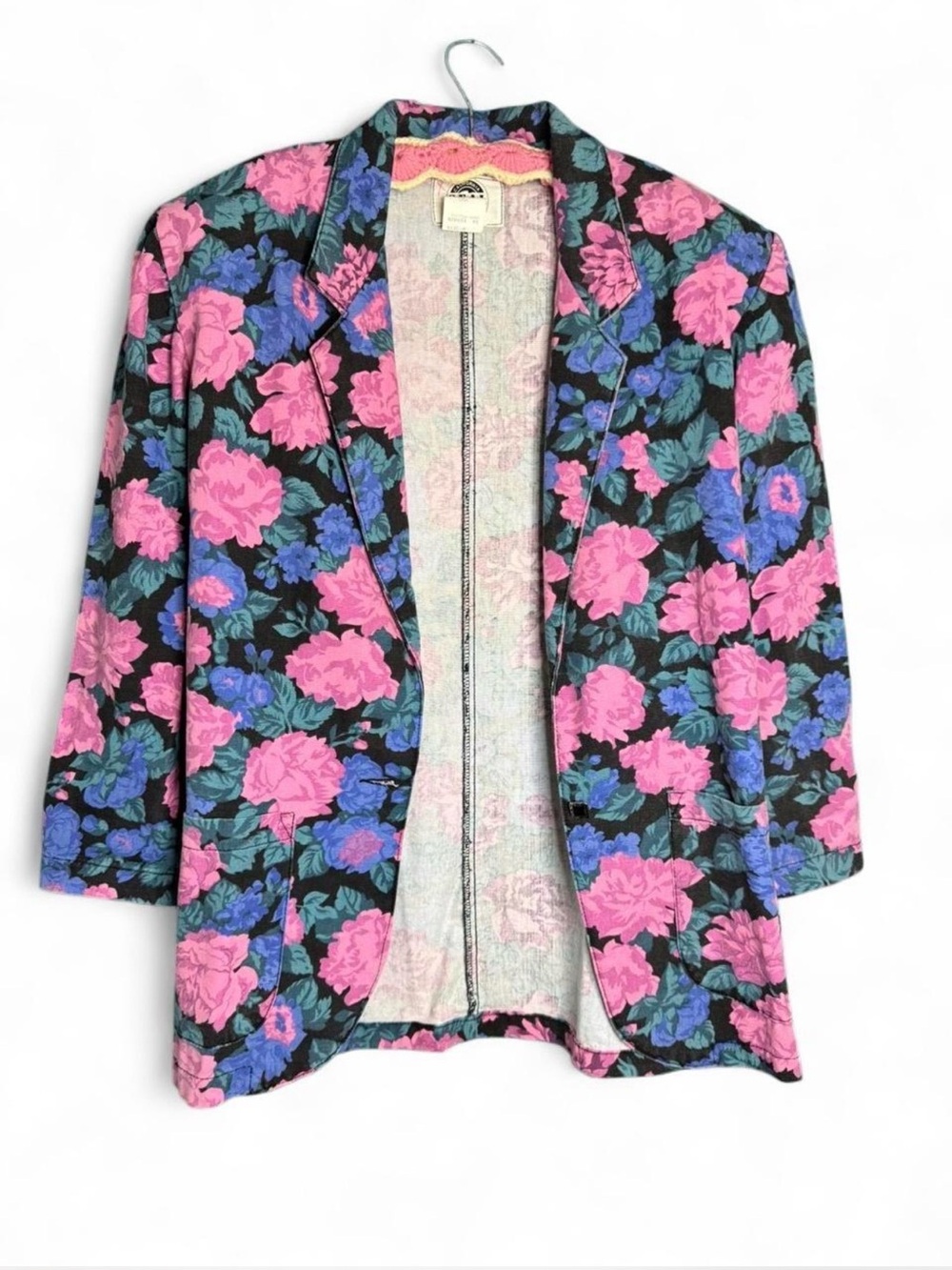Vintage 1991 California S.E.A.L. Products Floral Blazer | Wet Seal | Made in USA